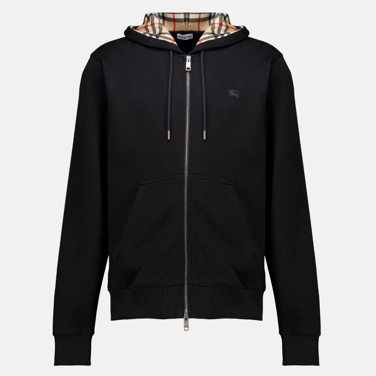 Sweatshirts 스콧 블랙 집업 스웨트셔츠 Burberry Noir Homme