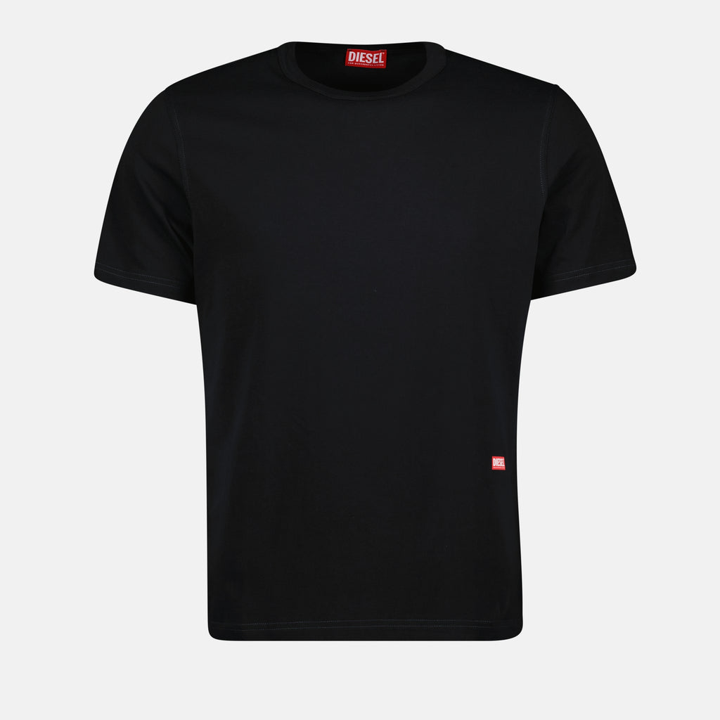 T-shirts T-shirt noir T-Adjust-Slits Diesel Noir Homme