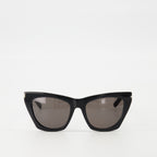 Brillen SL 214 Sonnenbrille Saint Laurent Schwarz Unisex