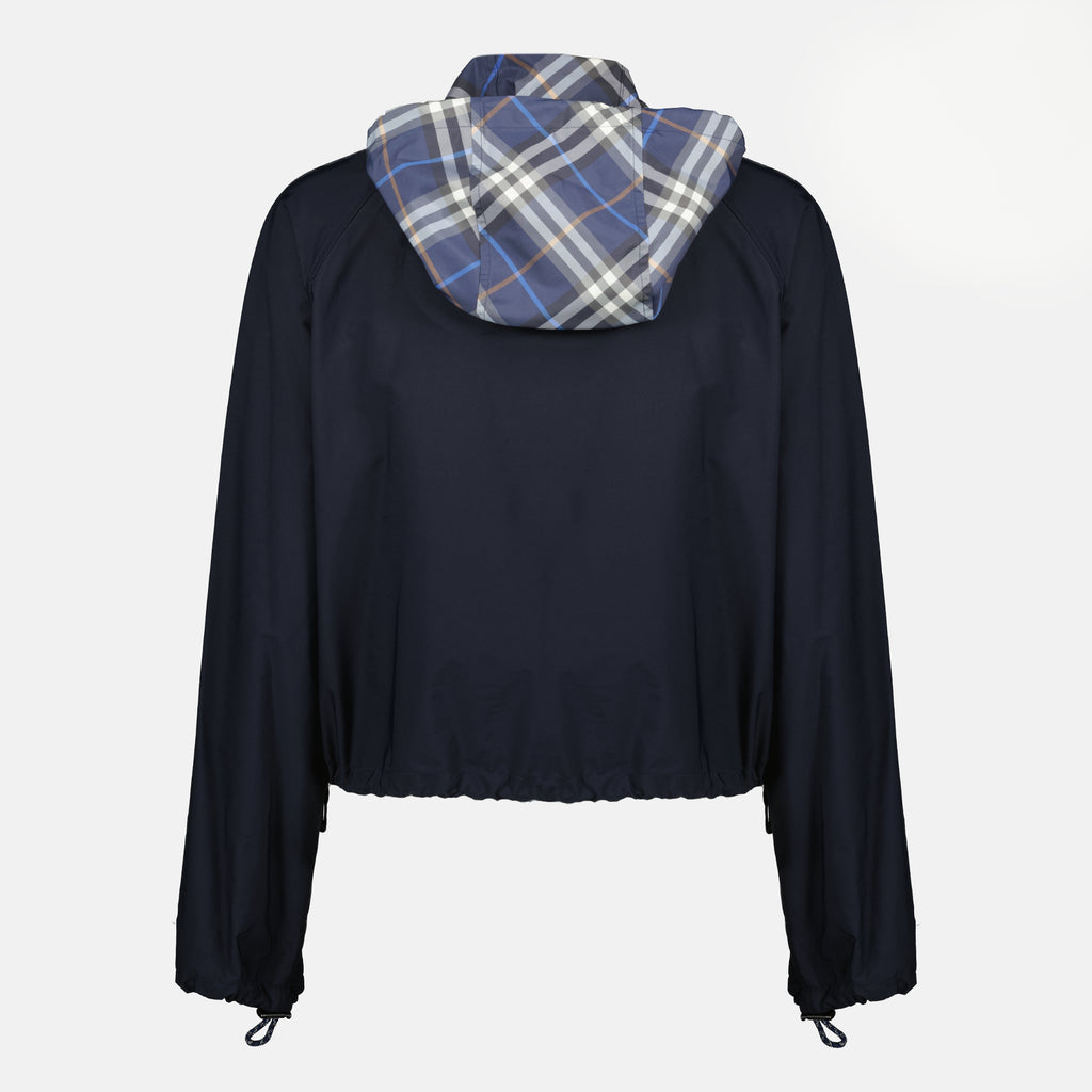 버버리 여성을 위한 뉴코트 네이비 재킷 이미지 - 2026년 봄-여름 시즌 - 뒷면 보기