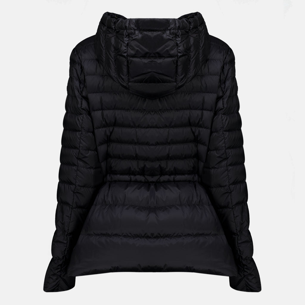 Manteaux Doudoune Raies noir Moncler Noir Femme