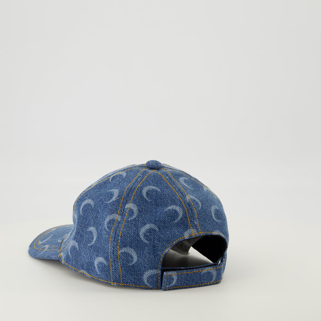 Imagen del gorro Moon de denim de la marca Marine Serre para Unisex - Temporada Otoño-Invierno 2025 - Vista Detallada_2