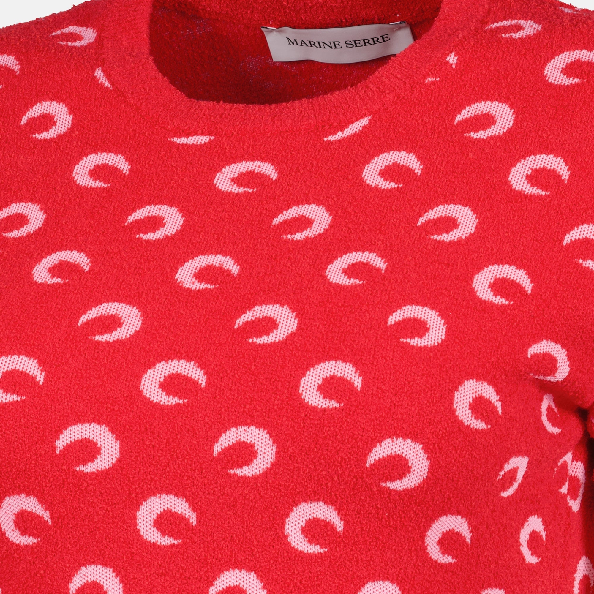 T-shirts ムーンブークルトップ レッド Marine Serre Rouge Femme