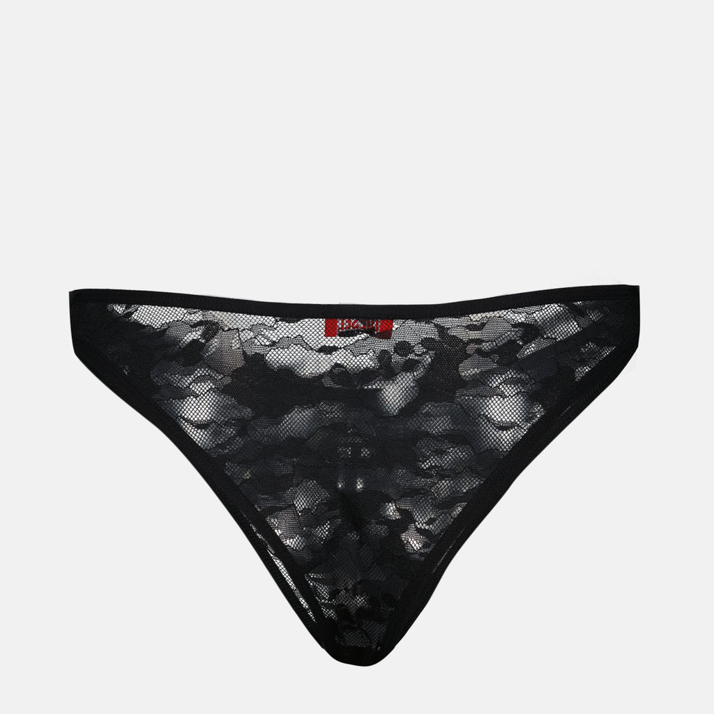 Sous-vêtements et homewear Tanga Punchy en dentelle Diesel Noir Femme