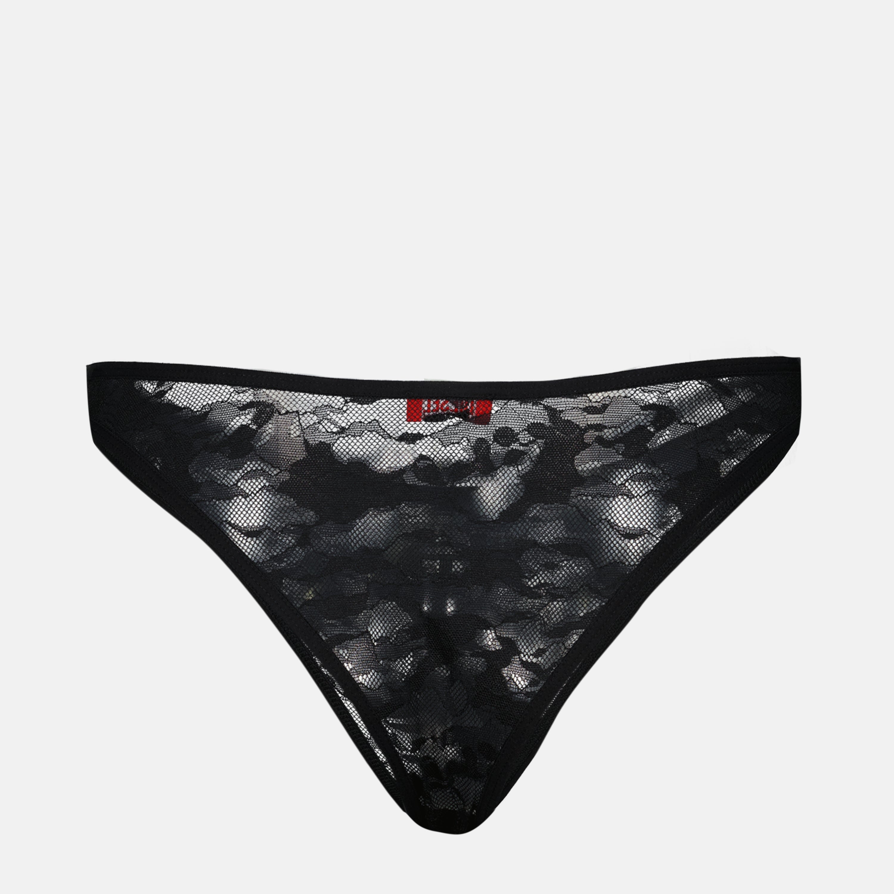 Sous-vêtements et homewear Tanga Punchy en dentelle Diesel Noir Femme