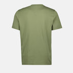Camisetas T-Shirt com Padrão de Logo Desbotado Moncler Verde Homme