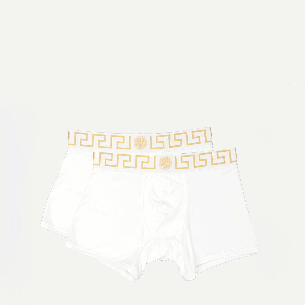 Unterwäsche und homewear Set aus langen Boxershorts Versace Weiß Homme
