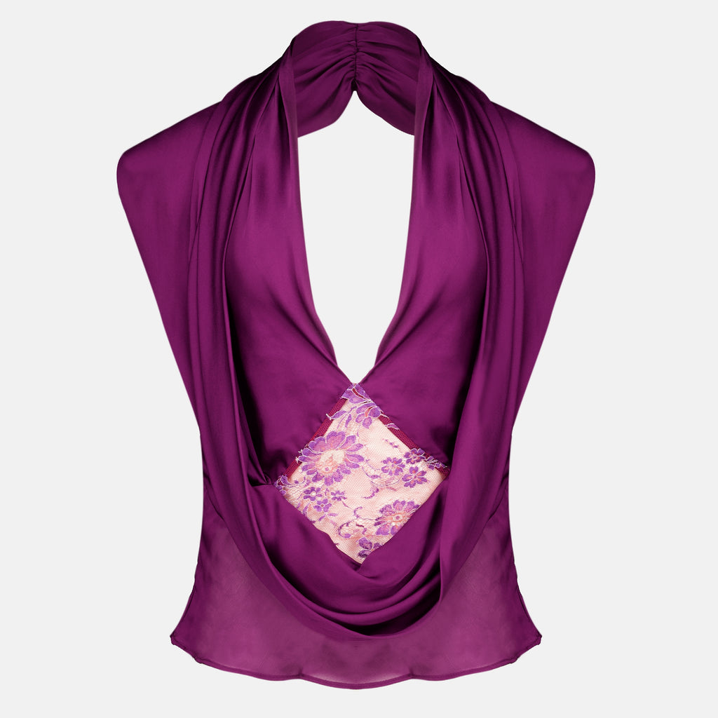 Tops Top sem Costas em Renda Christopher Esber Violet Femme