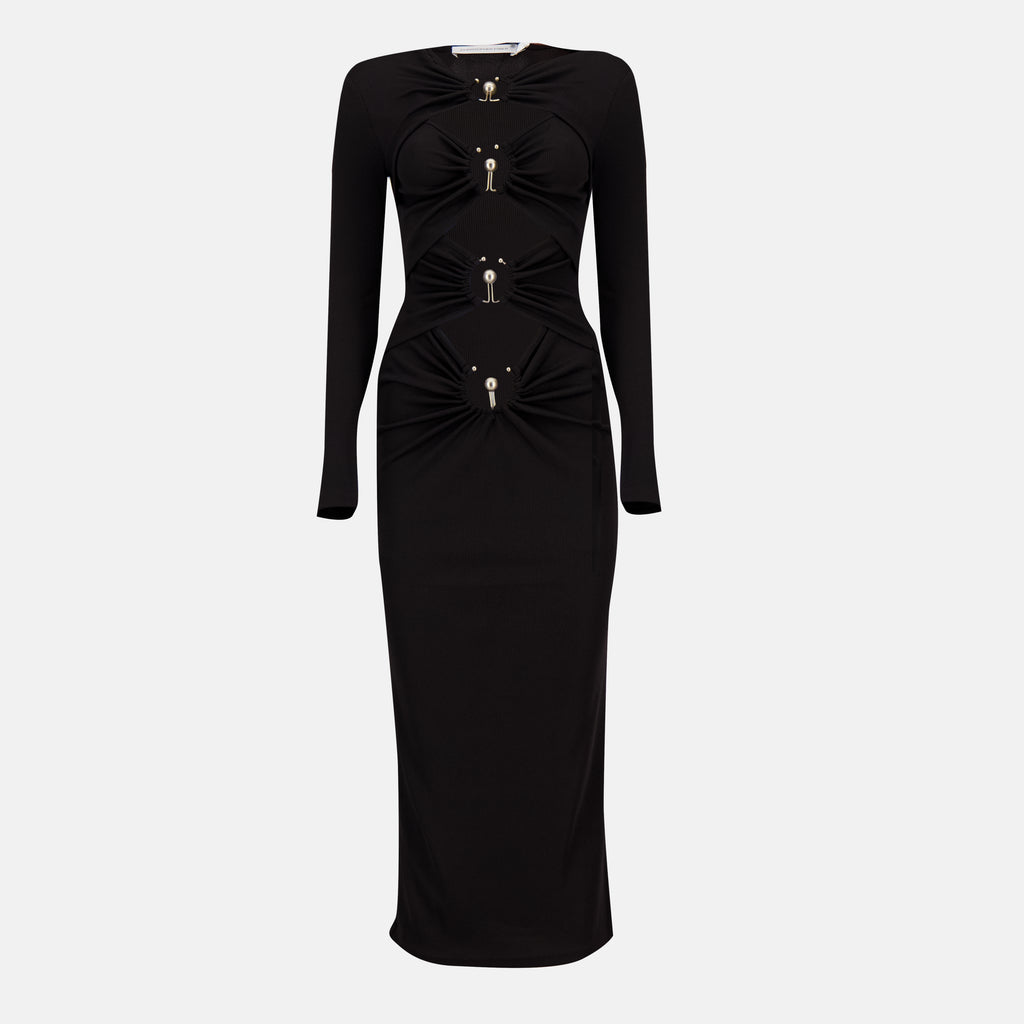 Robes Robe Orbit Christopher Esber Noir Femme