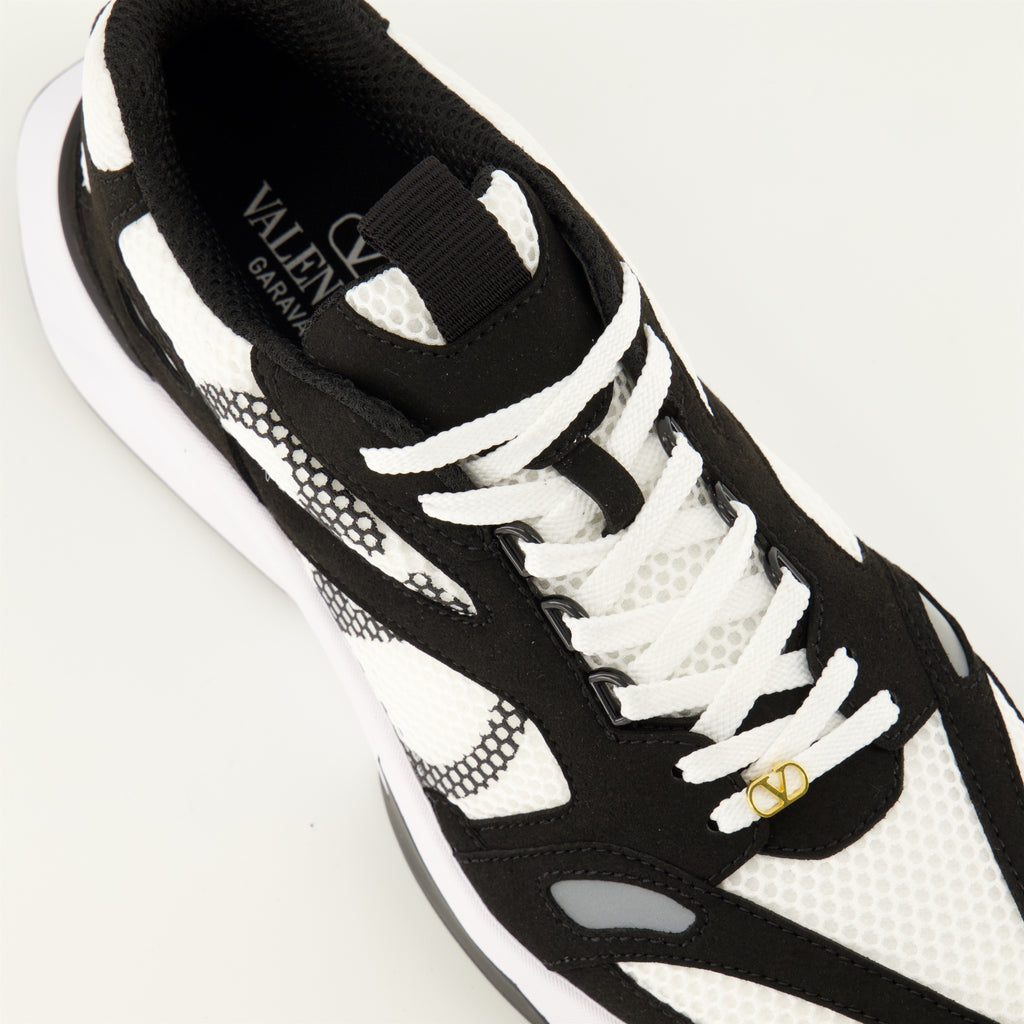 Baskets Baskets Demivee en tissu blanc Valentino Garavani Blanc Homme