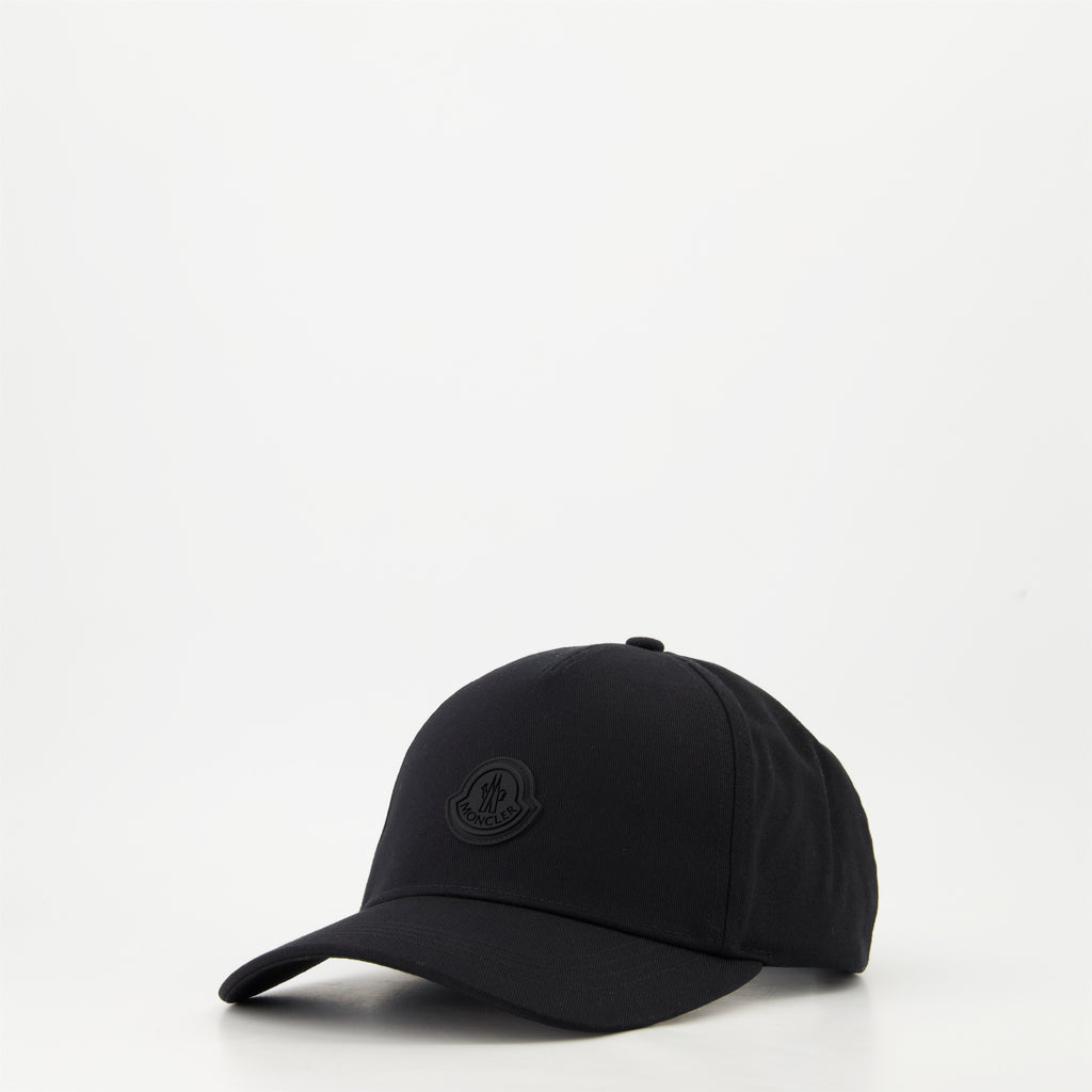 Hats, caps and beanies Logo Cap Moncler Black Homme