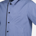 Chemises Chemise en coton à rayures Sacai Bleu Homme