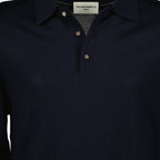 Imagen del polo de manga larga Brandon de la marca Officine Générale para Hombre - Temporada Otoño-Invierno 2025 - Vista Detallada_2