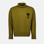 Immagine del maglione a cuore Ami del brand Ami PARIS per Unisex - Stagione Autunno-Inverno 2025 - Vista Frontale