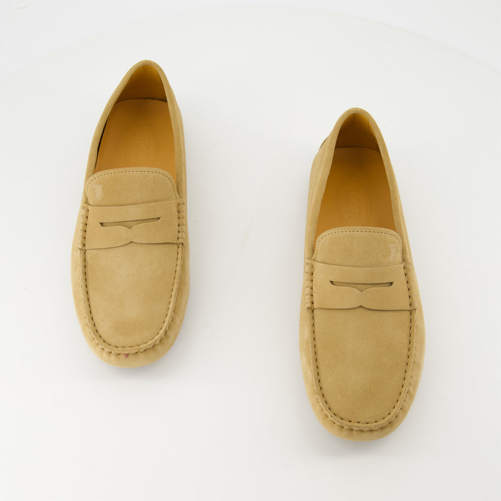 Loafers Gommino Suede Loafers Tod's Beige Homme