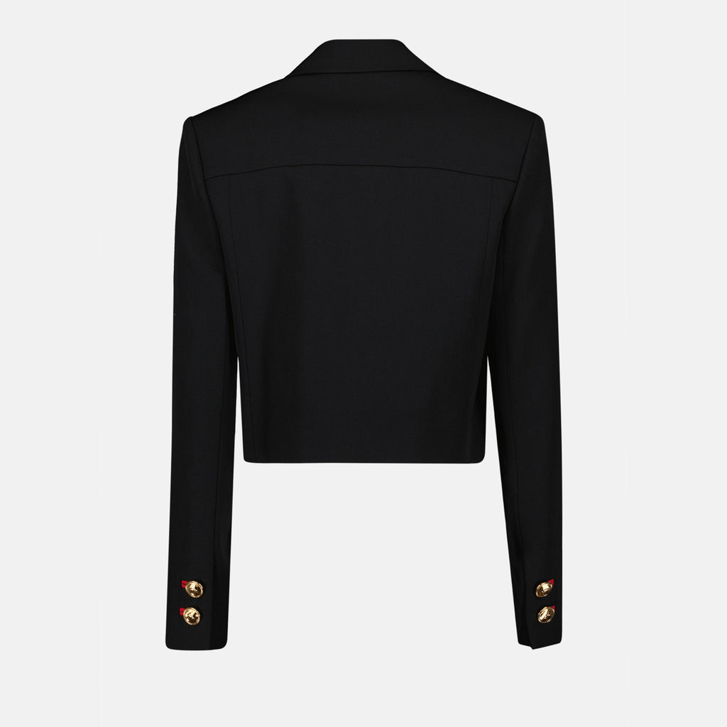 Giacche Giacca Corta in Lana Versace Nero Donne