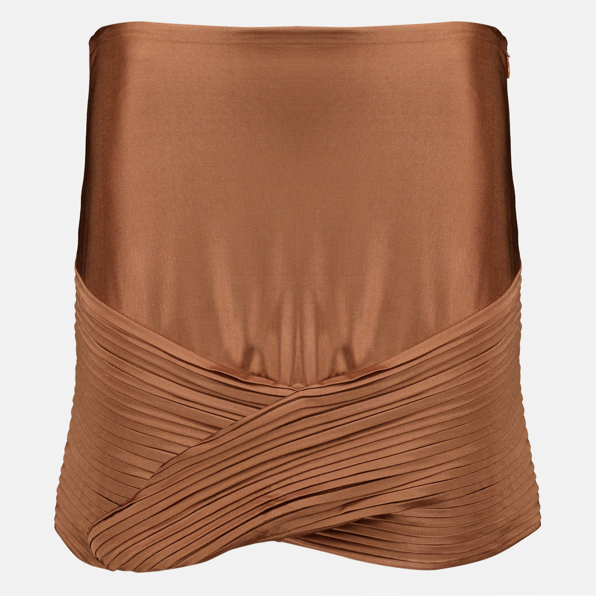 Jupes Mini jupe en satin marron Rabanne Marron Femme