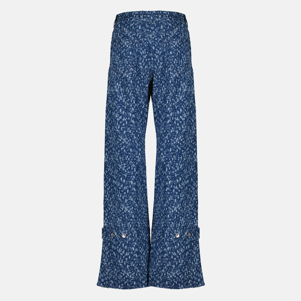 여성을 위한 Rabanne 브랜드의 파란색 면 바지 이미지 - 2026년 봄여름 - 뒷면 보기