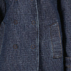 Imagem do casaco de denim FF azul marinho da marca Fendi para Mulheres - Coleção Primavera-Verão 2026 - Vista Detalhada_1
