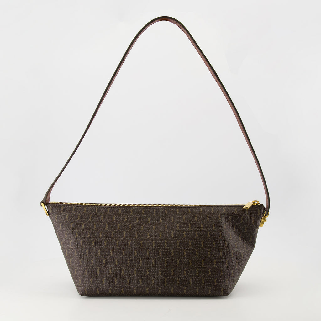 Imagen del bolso Monogram marrón de Saint Laurent para Hombre - Temporada Primavera-Verano 2026 - Vista Trasera