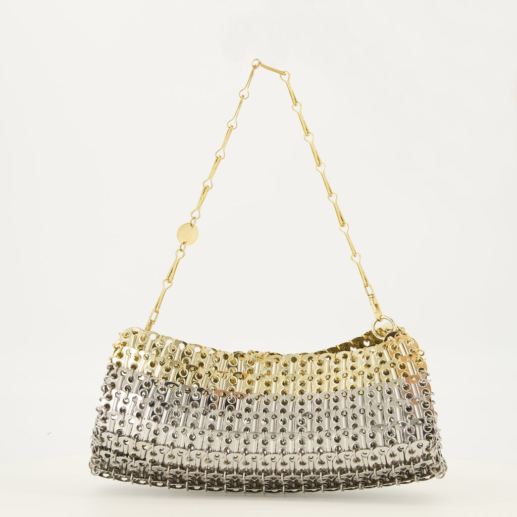 Sacs à main et épaule Sac Clutch 1969 Skyline bicolore Rabanne Argenté Femme