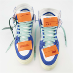 Sneaker OMIA065F22LEA002 0145 white blue Off-White Blau Homme