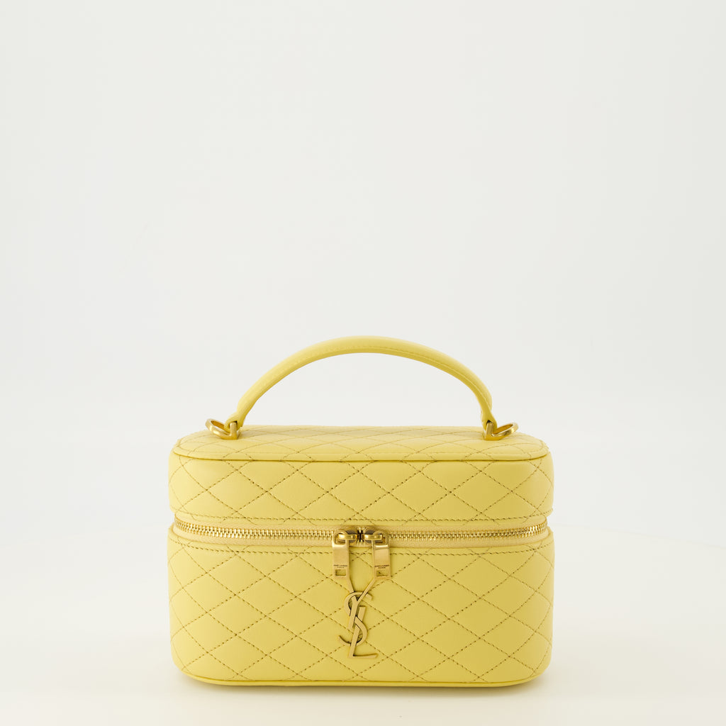 Sacs bandoulière Bolso Gaby Vanity Amarillo de Piel de Cordero Saint Laurent Jaune Femme