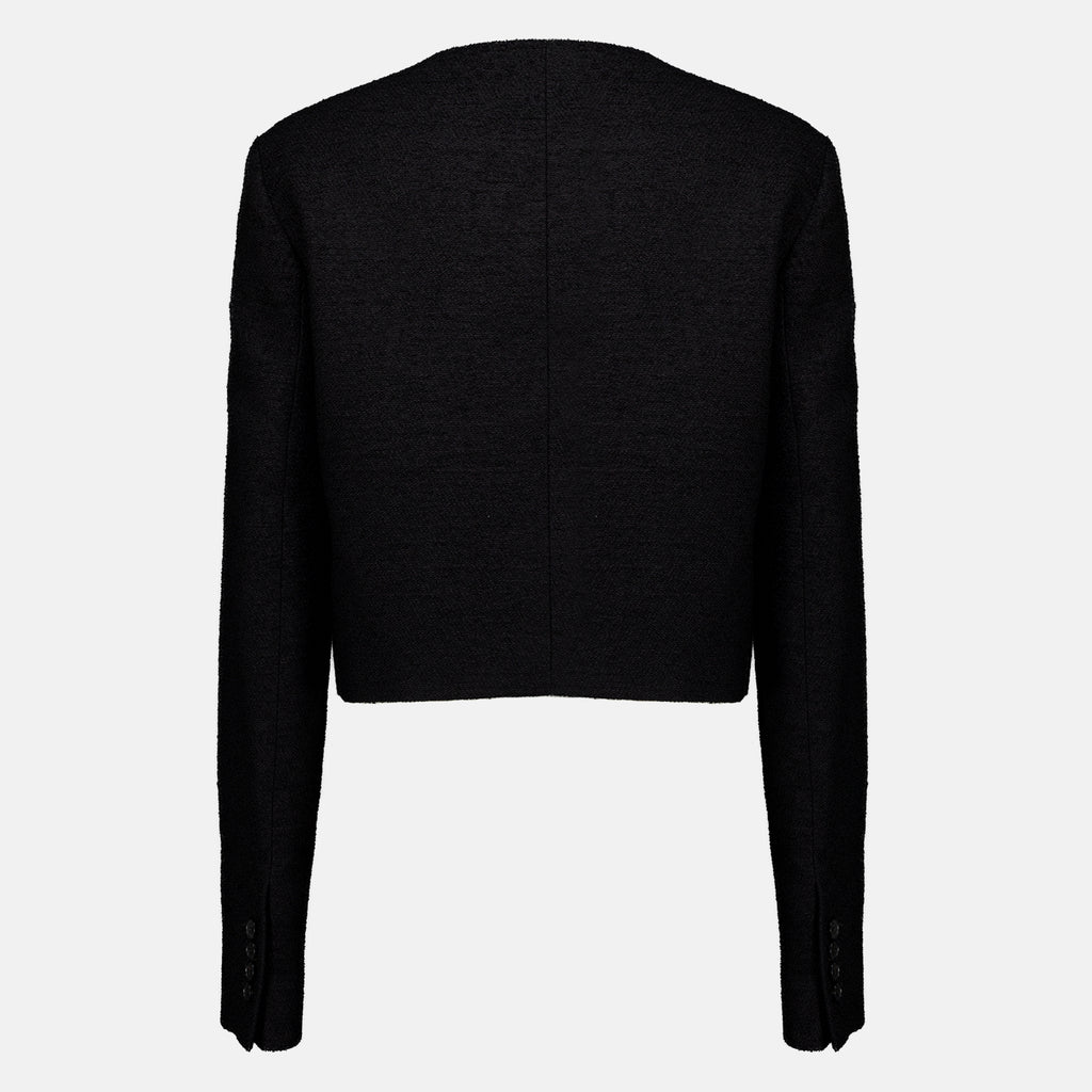 Vestes 부클 울 재킷 Fendi Noir Femme