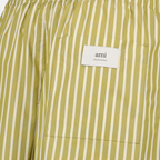 Shorts Gestreifte Shorts Ami PARIS Khaki Unisex