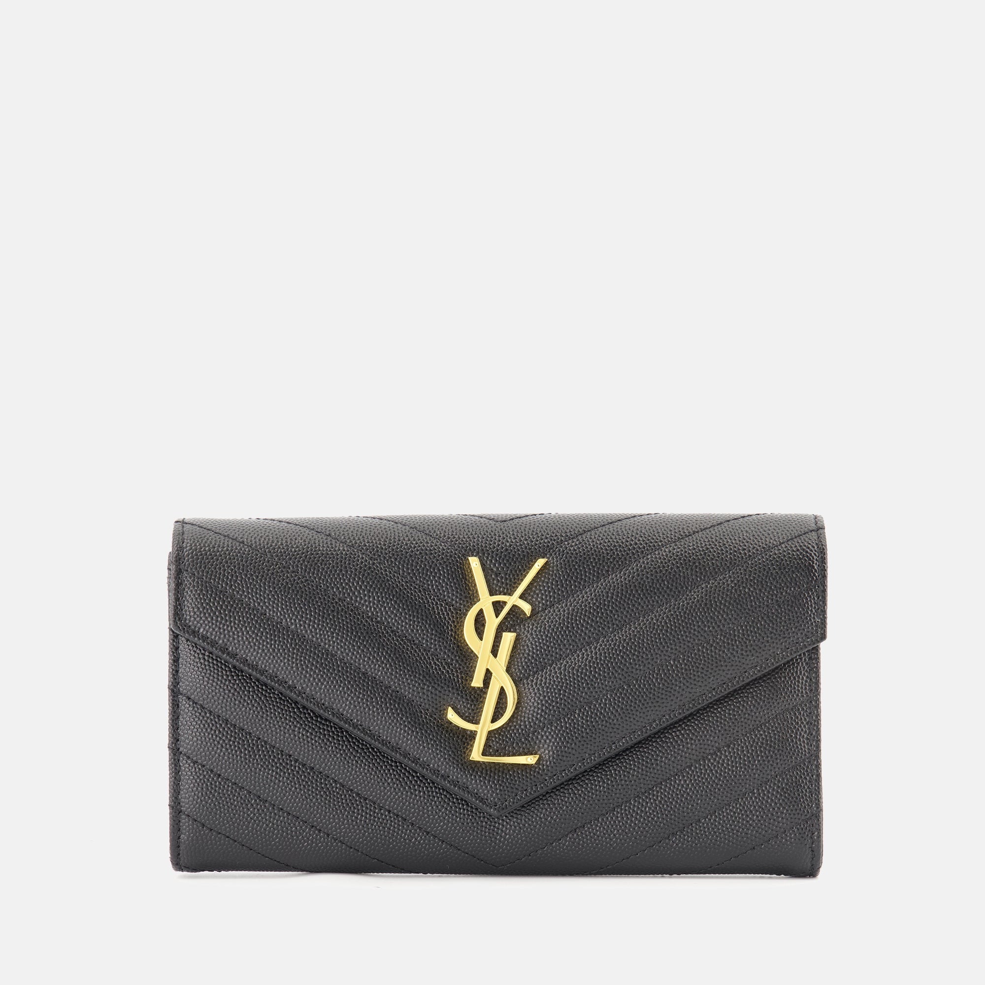 Kleine lederwaren Cassandre Wallet Saint Laurent Schwarz Femme