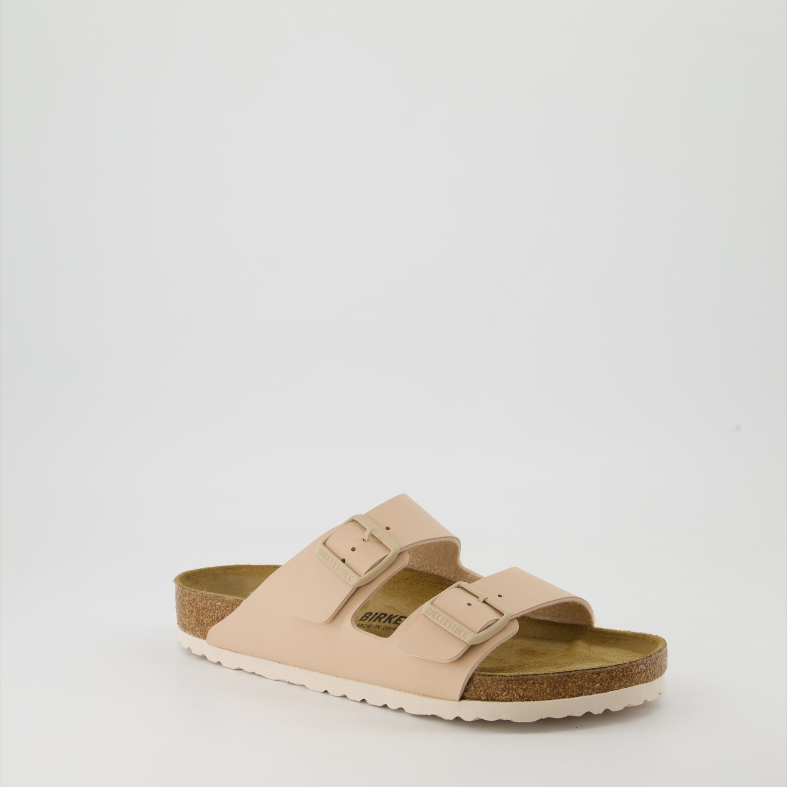 Chaussures ouvertes Claquettes Arizona Birko-Flor Birkenstock Beige Homme