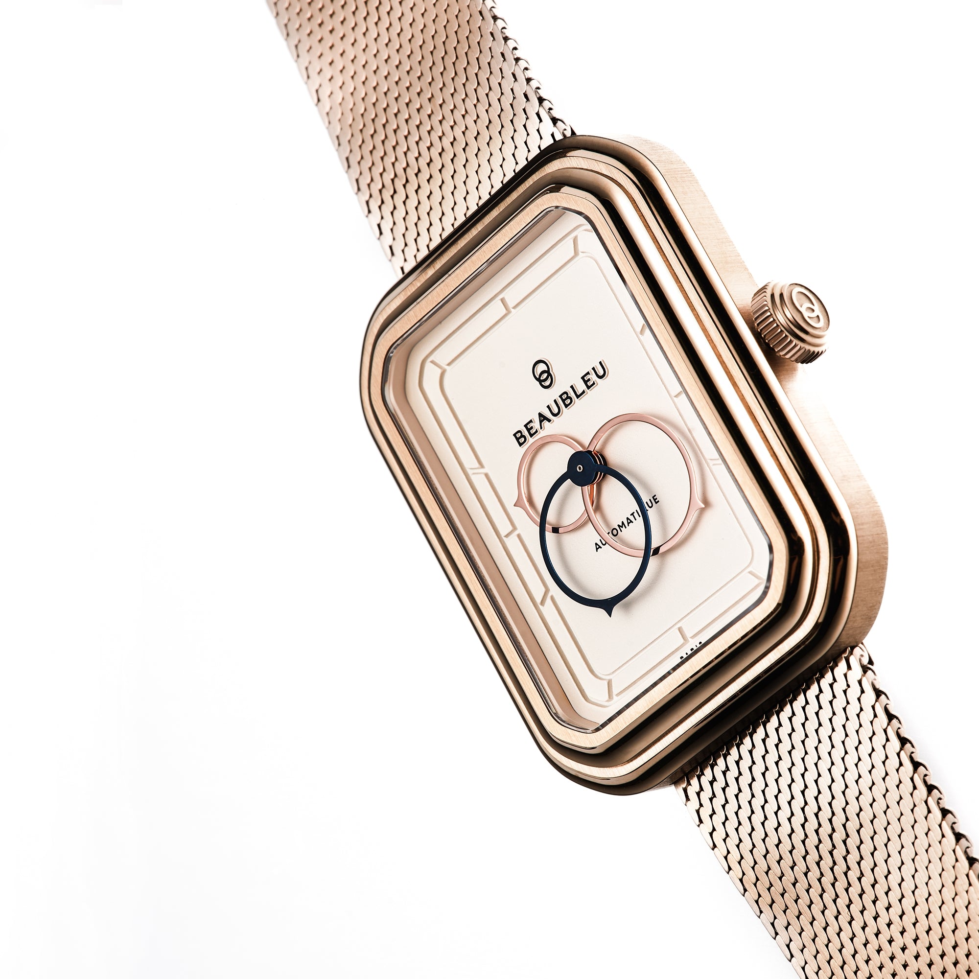 Bijoux Montre Ecce Figura Lys Bracelet Acier Or Rose Beaubleu Doré Unisexe