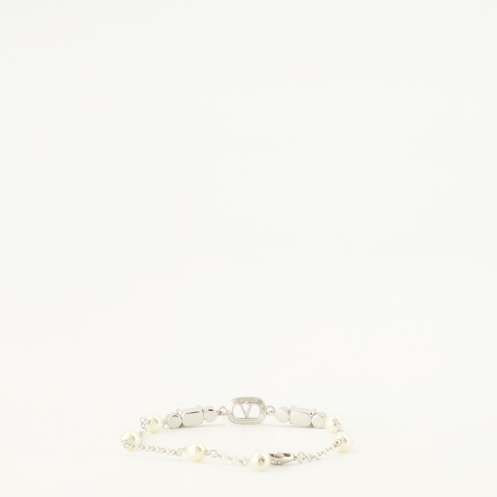 Bijoux Pulsera Ovalette con Perlas y Cristales Swarovski® Valentino Garavani Argenté Femme