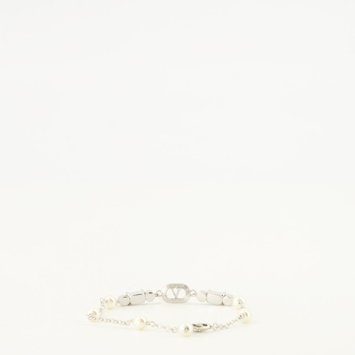 Bijoux Pulsera Ovalette con Perlas y Cristales Swarovski® Valentino Garavani Argenté Femme