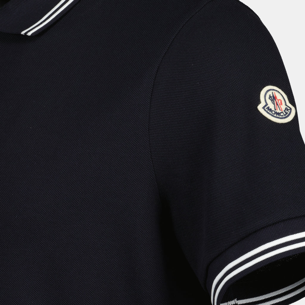 Polo shirts Striped Trim Polo Moncler Dark blue Homme