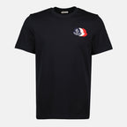 Imagen del artículo camiseta con logo tricolor de la marca Moncler para Hombre - Temporada Otoño-Invierno 2025 - Vista Frontal