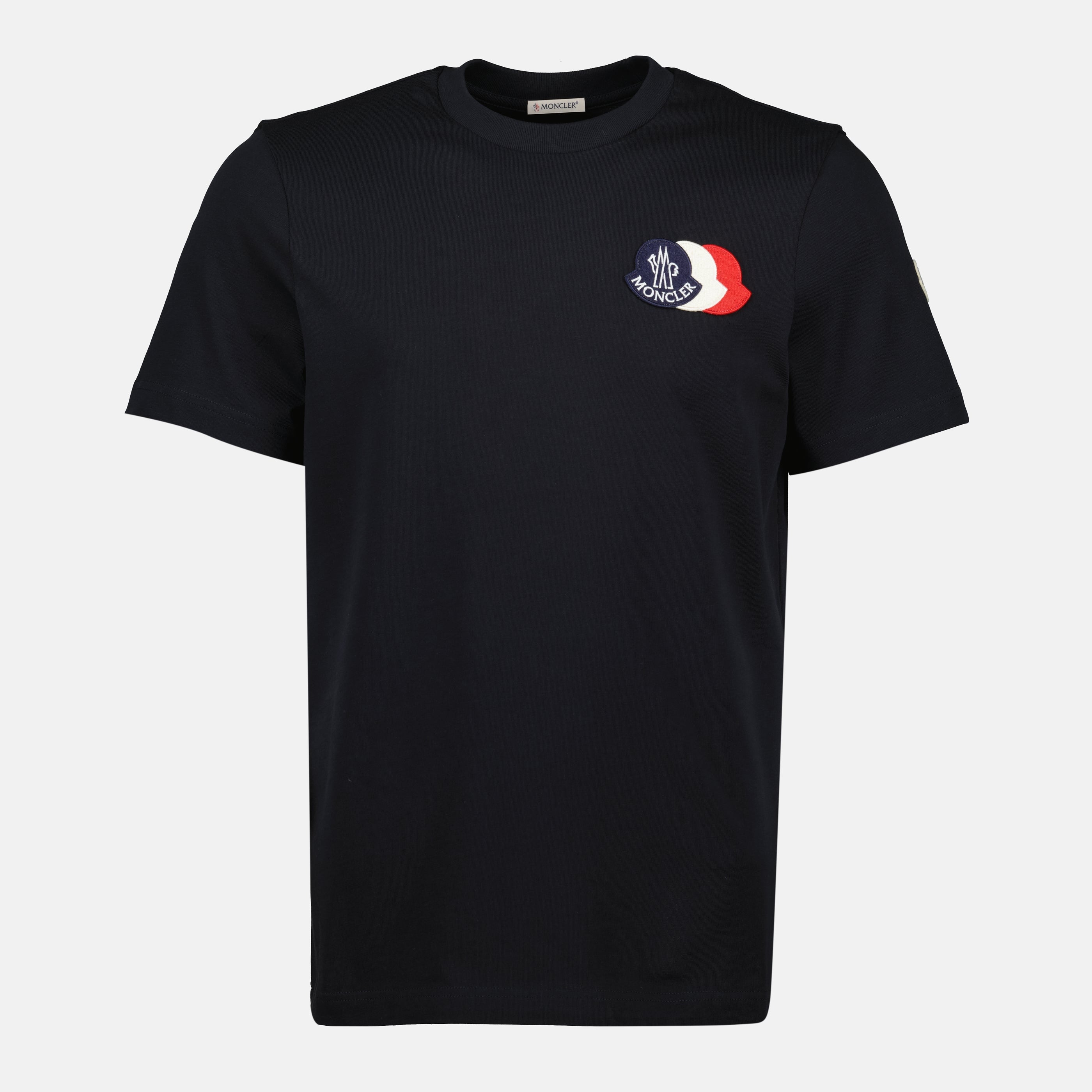 Image of the article Tri-color logo T-shirt by Moncler for Men - Autumn-Winter Season 2025 - Front View