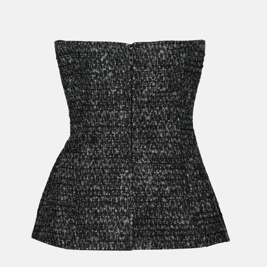 Immagine del top T-Orset grigio di Diesel per Donna - Autunno-Inverno 2025 - Vista posteriore