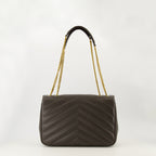 Image of the Large Loulou Bag from the brand Saint Laurent for Women - Autumn-Winter 2025 - Back View