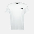 Camisetas Camiseta con Impresión de Logo Desvanecido Moncler Blanco Homme
