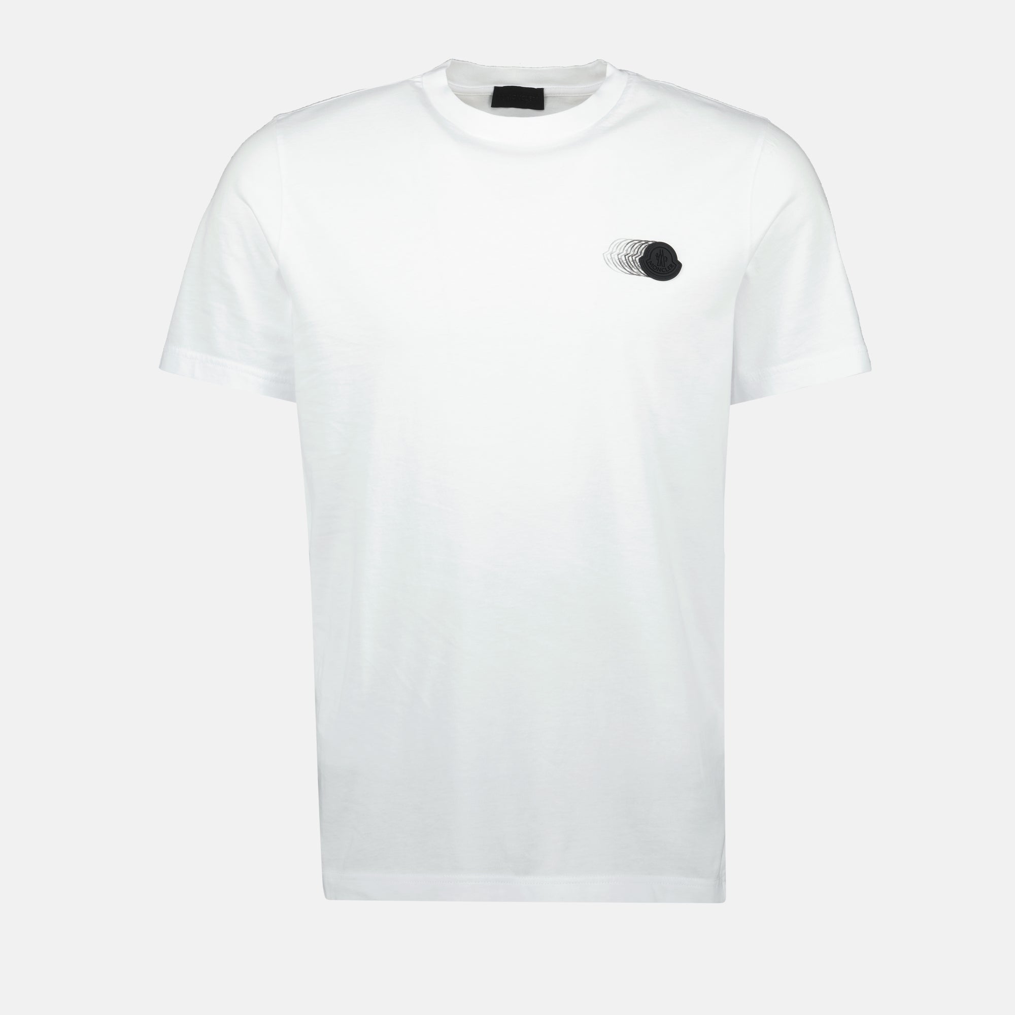 T-shirt T-shirt con stampa del logo sfumato Moncler Bianco Homme