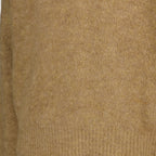 Image de l'article Polo en laine marron de la marque Ami PARIS pour Homme - Saison Automne-Hiver 2025 - Vue détaillée_1