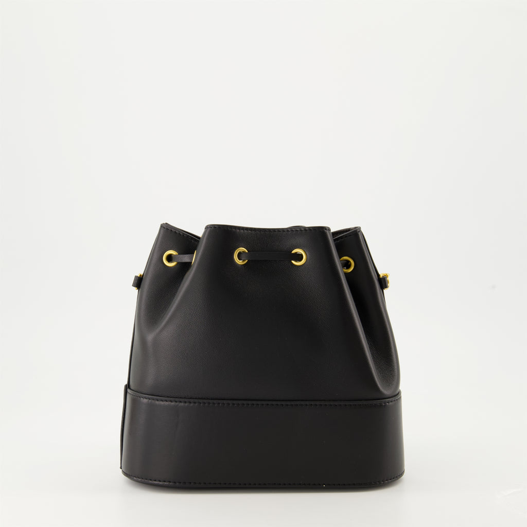 Sacs seau Mini bolsa balde em pele nappa preta Valentino Garavani Noir Femme