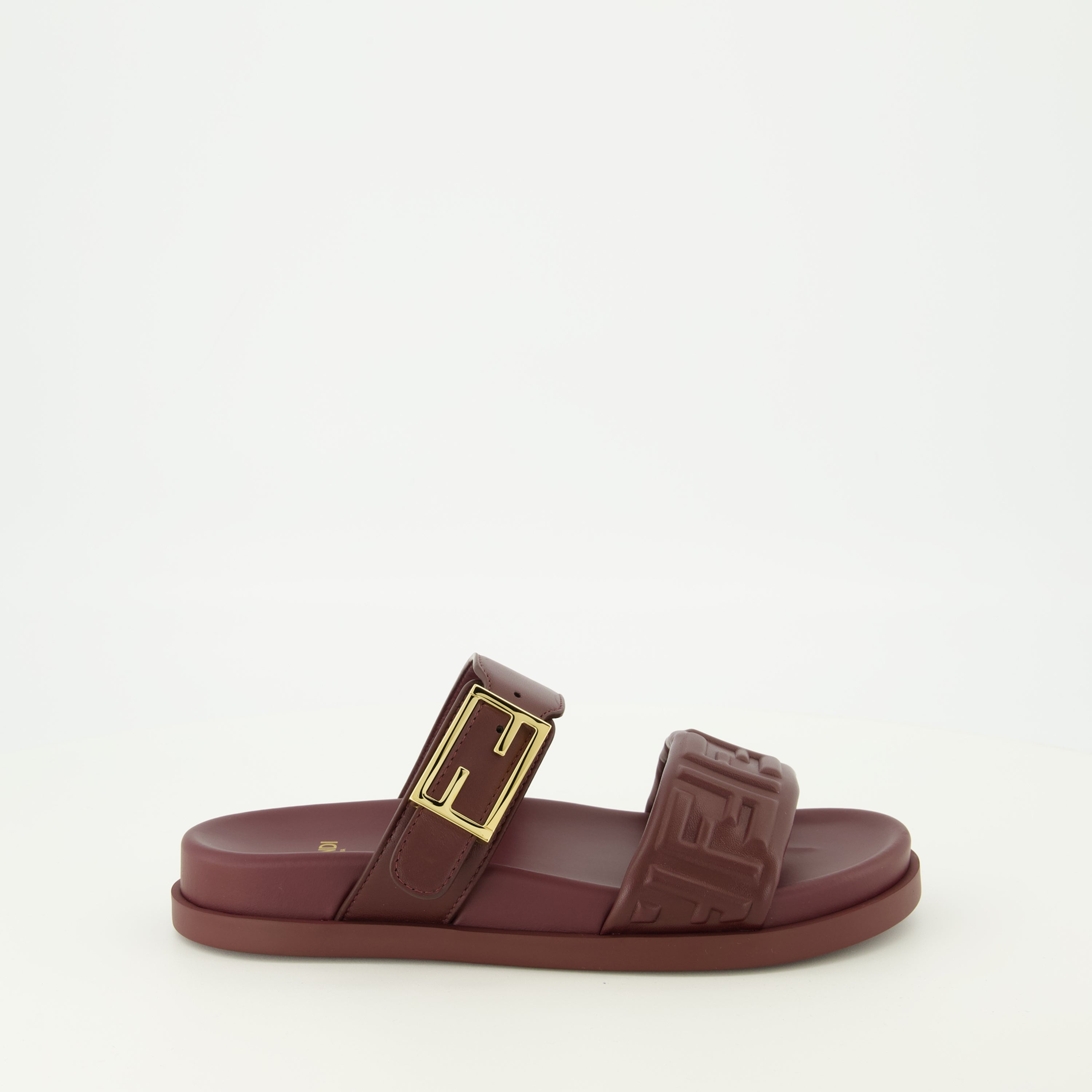 Chaussures ouvertes Sandales Feel bordeaux Fendi Bordeaux Femme