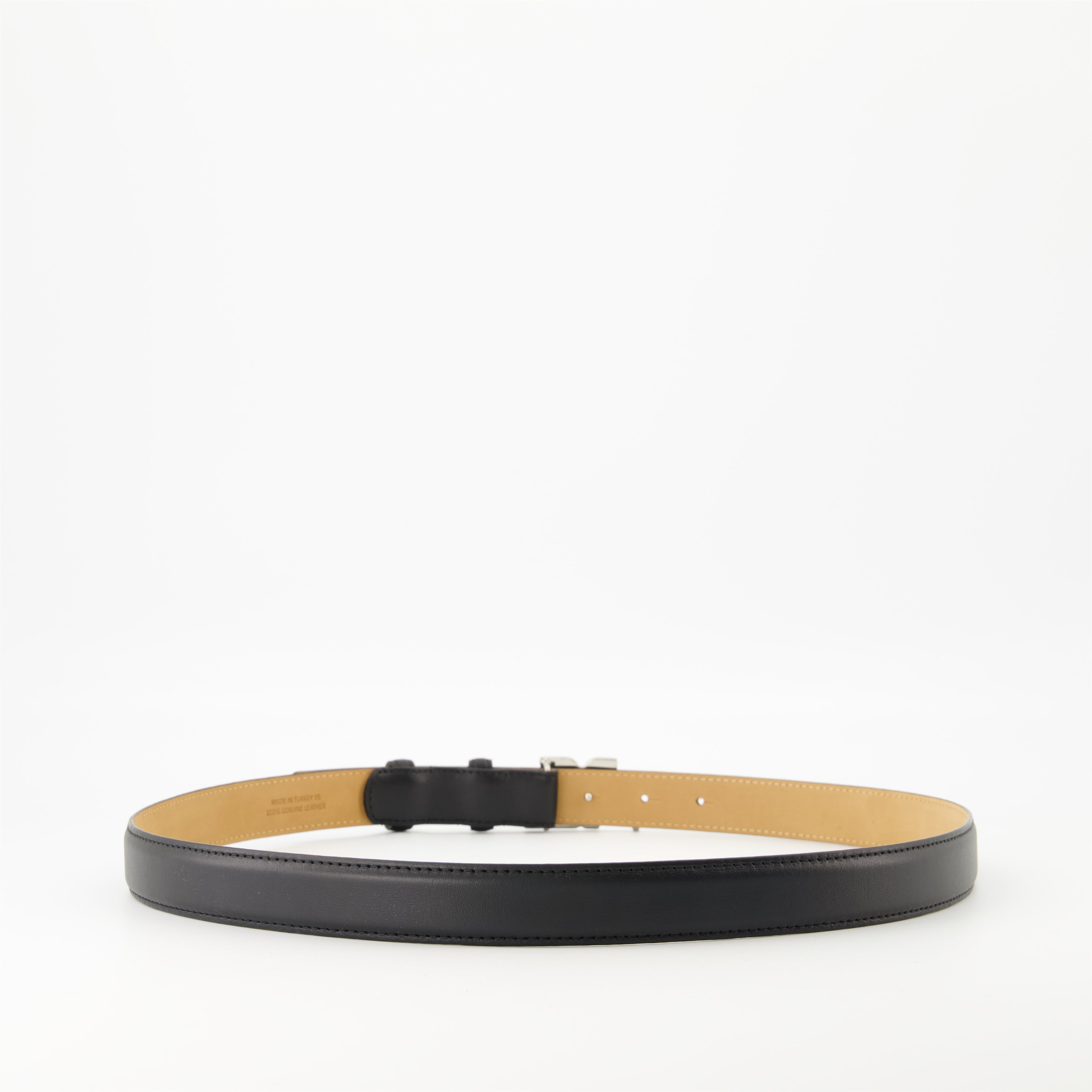 Cinture Cintura in Pelle AC Courrèges Nero Homme