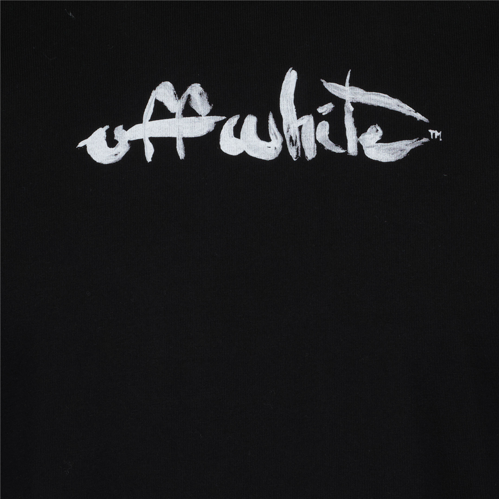 T-Shirts OMAA027F22JER009 1001 black white Off-White Schwarz Homme