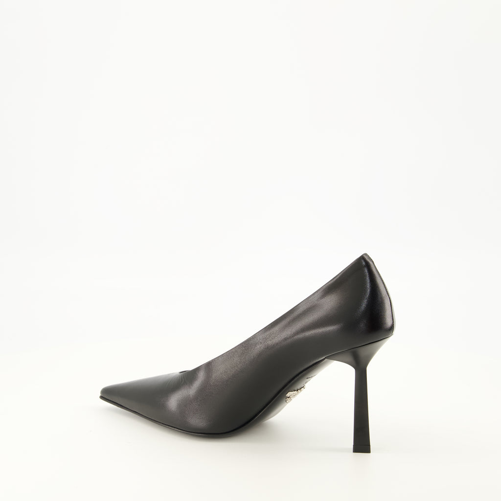 Escarpins Décolleté in Pelle Nera Prada Noir Femme