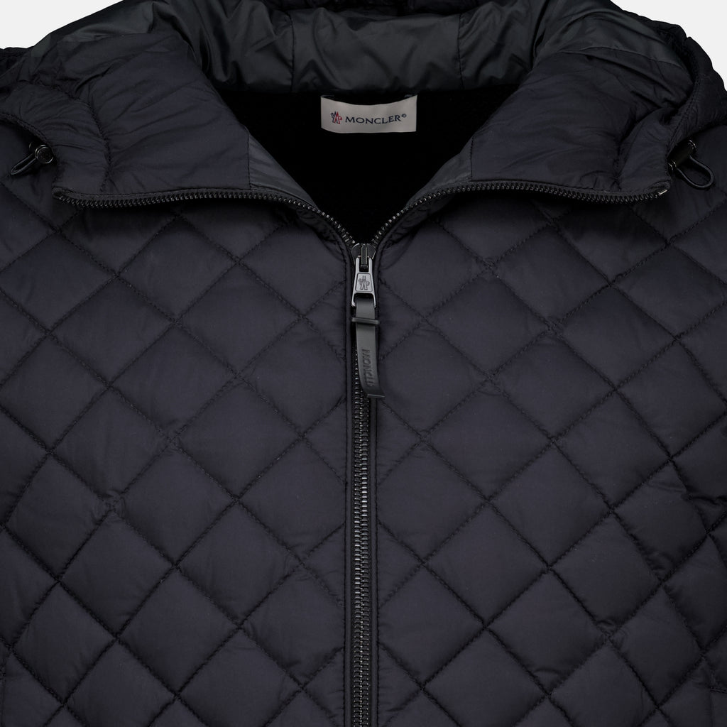 Vestes 블랙 울 및 캐시미어 가디건 Moncler Noir Homme