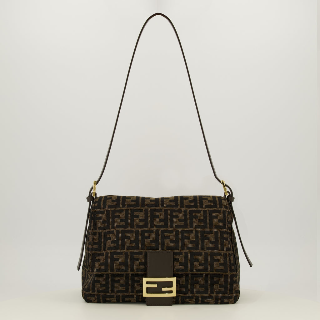Sacs à main et épaule Bolso Flap 26325 en tela FF Fendi Marron Femme
