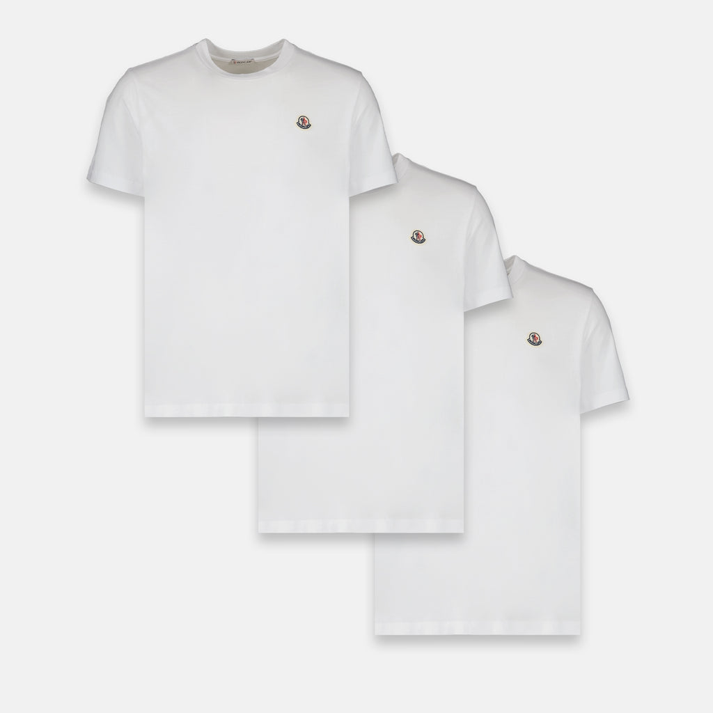 T-Shirts Logo T-Shirt Set Moncler Weiß Homme